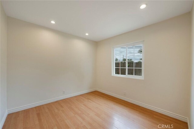 18342 Avolinda Dr, Yorba Linda, CA 92886 - spare room featuring light wood-style flooring, baseboards, and recessed lighting
