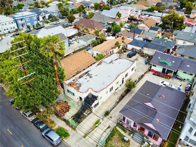 drone / aerial view with a residential view