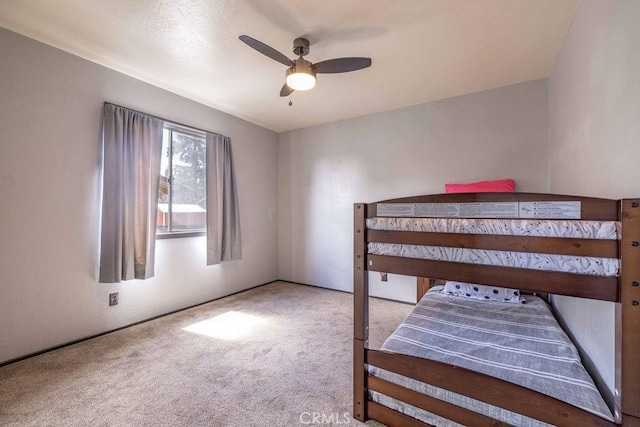 1066 Paradise Way, Big Bear City, CA 92314 - carpeted bedroom with ceiling fan