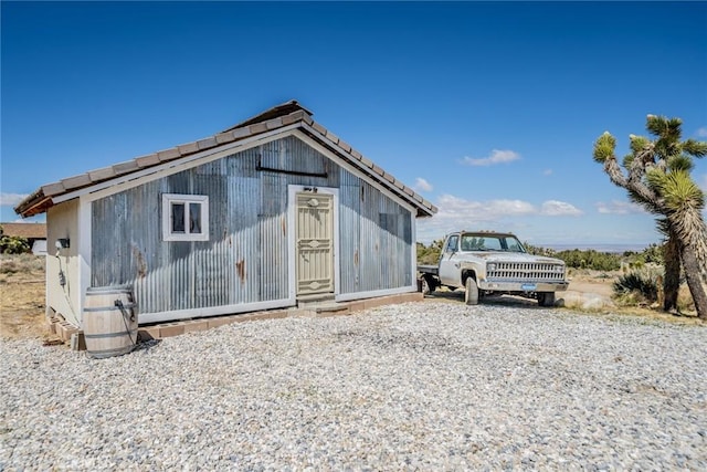 view of outbuilding