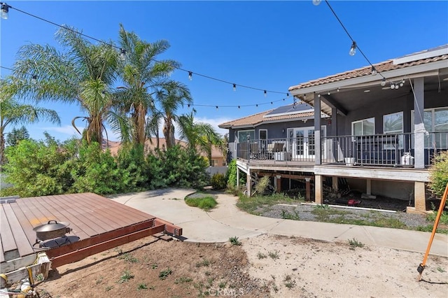 14445 Dove Canyon Dr, Riverside, CA 92503 - view of yard with a deck