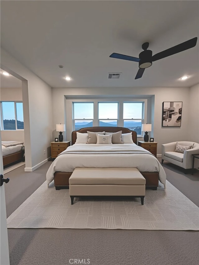 27824 Marquee Dr, Valencia, CA 91381 - bedroom with carpet flooring, recessed lighting, and ceiling fan