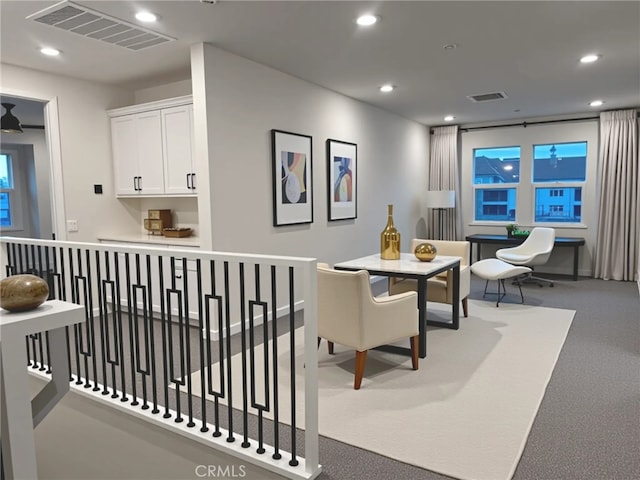 27824 Marquee Dr, Valencia, CA 91381 - carpeted dining area with recessed lighting