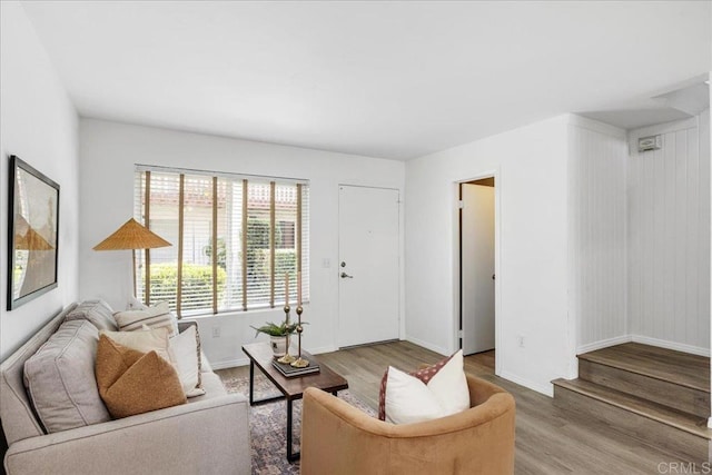 888 Cherrywood Way Unit 20, El Cajon, CA 92021 - living room with baseboards and wood finished floors