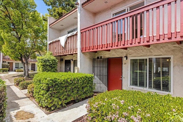 888 Cherrywood Way Unit 20, El Cajon, CA 92021 - property entrance with stucco siding