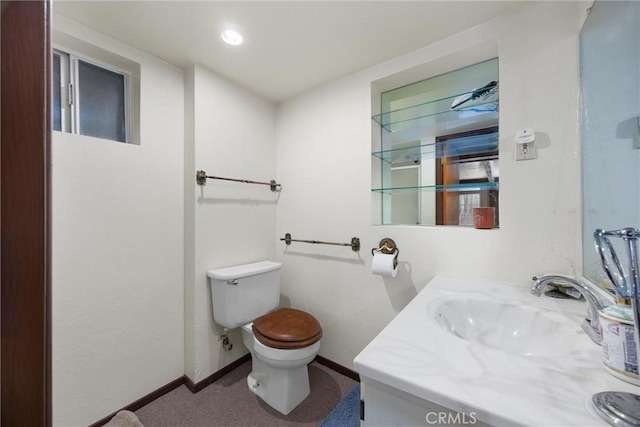 4228 Willow Trl, Frazier Park, CA 93225 - bathroom with baseboards, toilet, and vanity