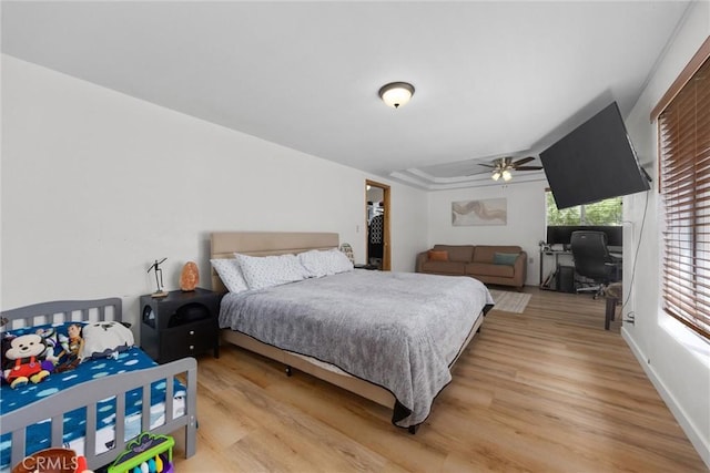 4228 Willow Trl, Frazier Park, CA 93225 - bedroom with baseboards and light wood-style floors