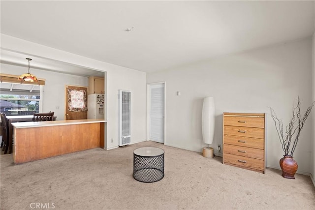 300 Palisade St, Pasadena, CA 91103 - carpeted living area featuring a heating unit and baseboards