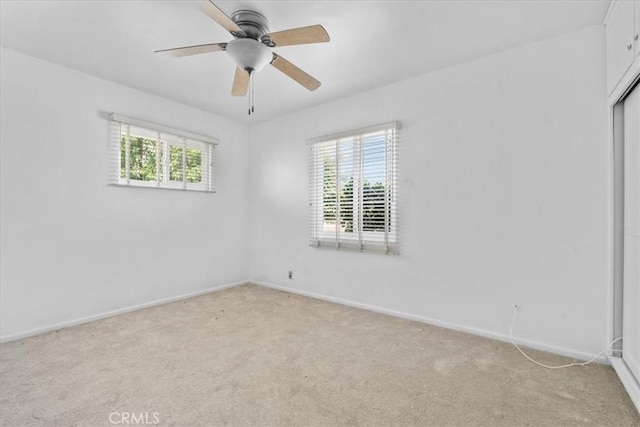 300 Palisade St, Pasadena, CA 91103 - empty room with light colored carpet and ceiling fan