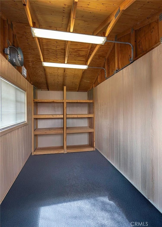 view of storage area