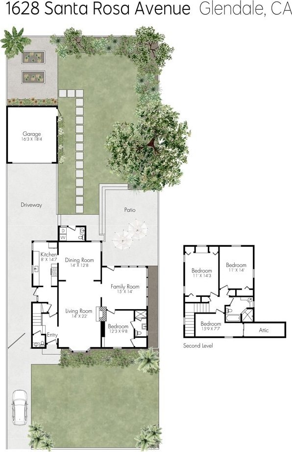 1628 Santa Rosa Ave, Glendale, CA 91208 - floor plan