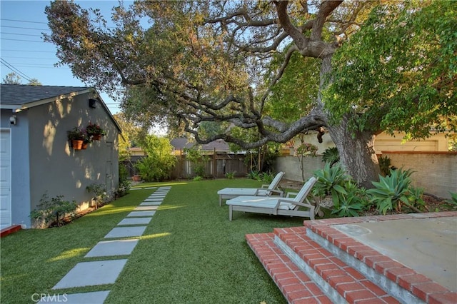 1628 Santa Rosa Ave, Glendale, CA 91208 - view of yard with a fenced backyard and a patio area