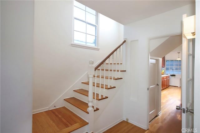 1628 Santa Rosa Ave, Glendale, CA 91208 - staircase featuring wood finished floors