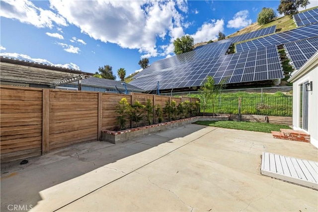 view of patio / terrace featuring a fenced backyard