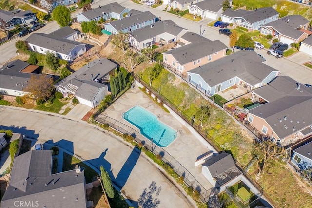 drone / aerial view featuring a residential view
