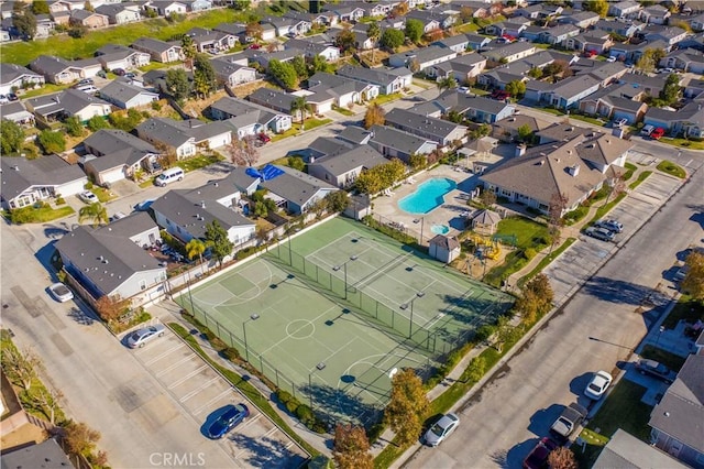 bird's eye view featuring a residential view