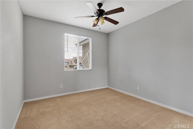 13204 Monrovia St, Hesperia, CA 92344 - spare room featuring baseboards, ceiling fan, and carpet flooring