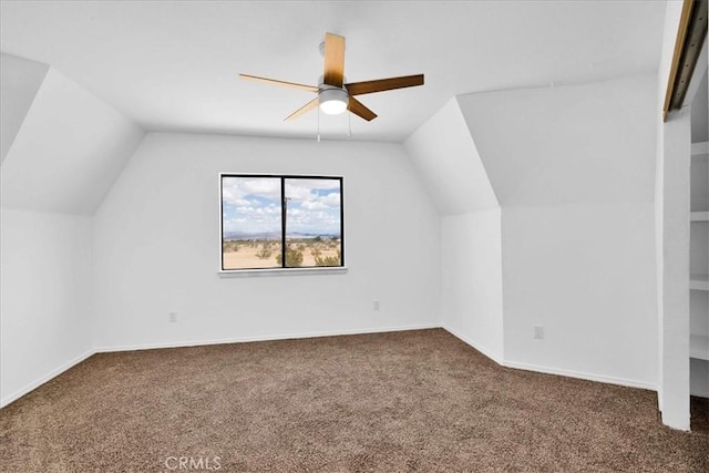 951 N Kuna Ave, Landers, CA 92285 - bonus room featuring carpet flooring, a ceiling fan, and vaulted ceiling