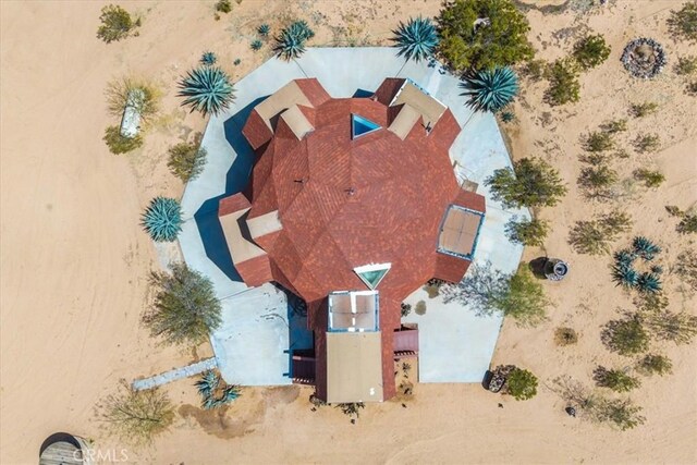951 N Kuna Ave, Landers, CA 92285 - view from above of property with a desert landscape