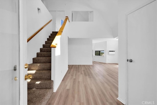 951 N Kuna Ave, Landers, CA 92285 - stairs with wood finished floors