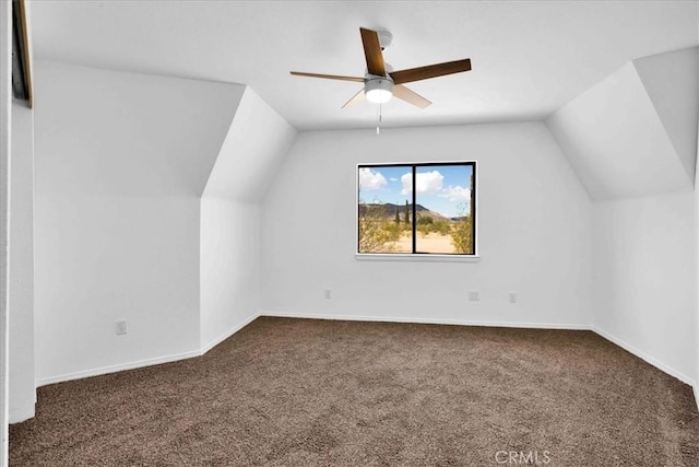 951 N Kuna Ave, Landers, CA 92285 - additional living space featuring carpet flooring, ceiling fan, and lofted ceiling