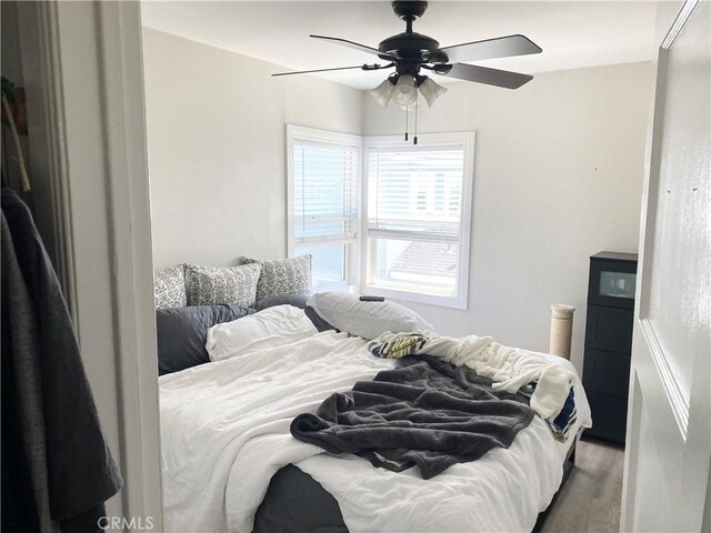 258 17th St, Seal Beach, CA 90740 - bedroom featuring ceiling fan and wood finished floors