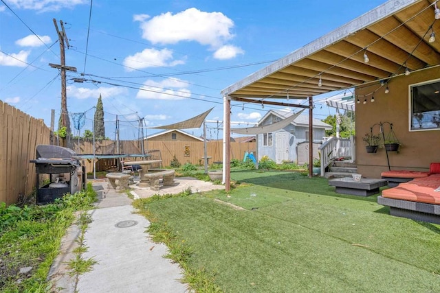 804 S 37th St, San Diego, CA 92113 - view of yard with a trampoline