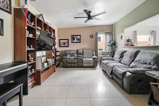 804 S 37th St, San Diego, CA 92113 - living area with a ceiling fan and light tile patterned floors