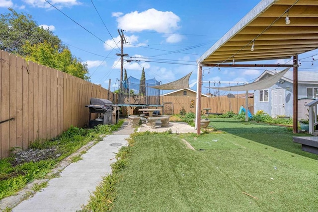 804 S 37th St, San Diego, CA 92113 - view of yard with a trampoline