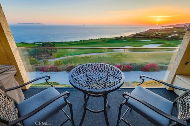 3200 La Rotonda Dr Unit 316, Rancho Palos Verdes, CA 90275 - balcony featuring a water view and golf course view