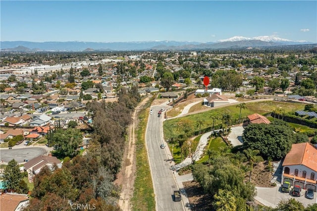 10220 Balmoral Ct, Riverside, CA 92503 - birds eye view of property with a mountain view and a residential view