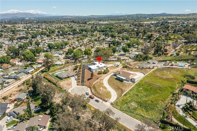 10220 Balmoral Ct, Riverside, CA 92503 - bird's eye view with a mountain view and a residential view