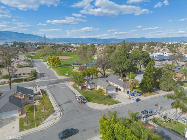 14256 Parkview Dr, Fontana, CA 92337 - aerial view of property's location featuring mountains and nearby suburban area
