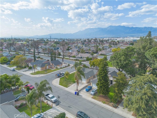 14256 Parkview Dr, Fontana, CA 92337 - aerial view of residential area featuring a mountain backdrop