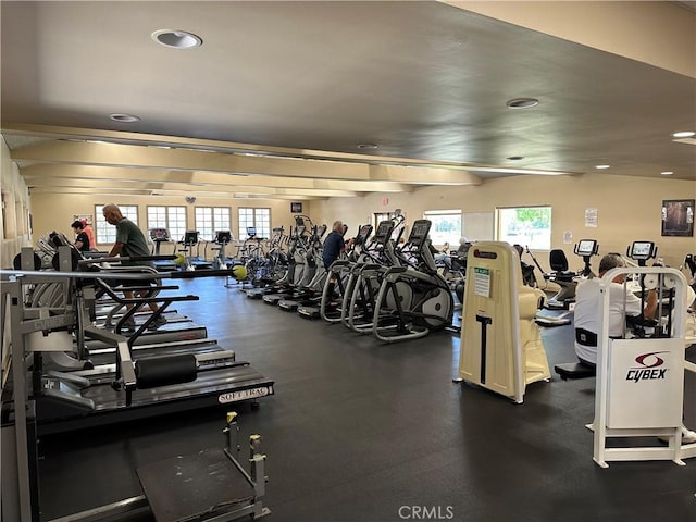 5219 Moya, Laguna Woods, CA 92637 - gym with recessed lighting