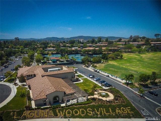 5219 Moya, Laguna Woods, CA 92637 - view from above of property with mountains