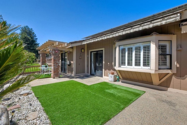 29839 Circle R Creek Ln, Escondido, CA 92026 - back of house with a pergola and a yard