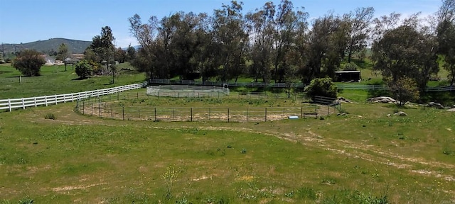 20191 Deerben Rd, Ramona, CA 92065 - view of yard featuring a view of countryside, fence, and a mountain view