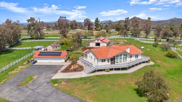 20191 Deerben Rd, Ramona, CA 92065 - aerial view of sparsely populated area featuring a mountainous background