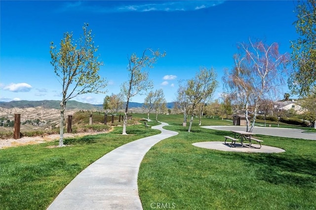 14209 Wrangell Ln, Canyon Country, CA 91387 - view of home's community with a lawn and a mountain view
