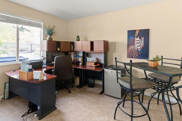 14209 Wrangell Ln, Canyon Country, CA 91387 - home office featuring light tile patterned floors