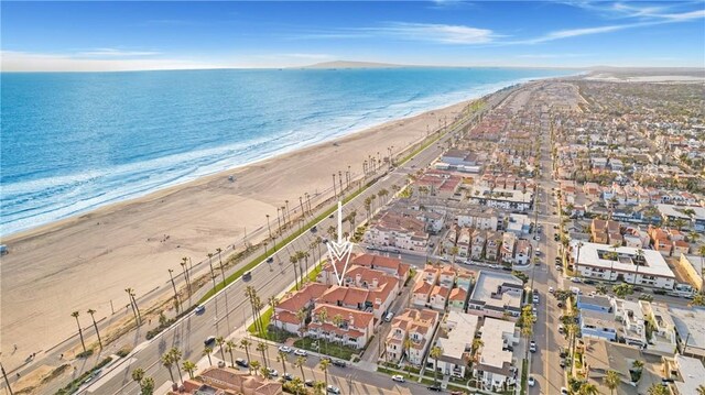 1400 Pacific Coast Unit 305, Huntington Beach, CA 92648 - aerial view with a beach view, a residential view, and a water view