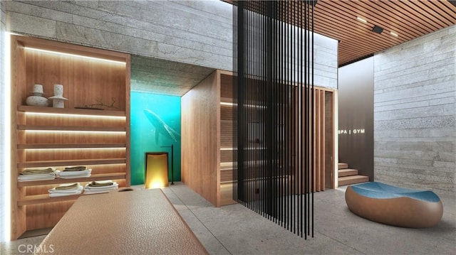 view of community lobby