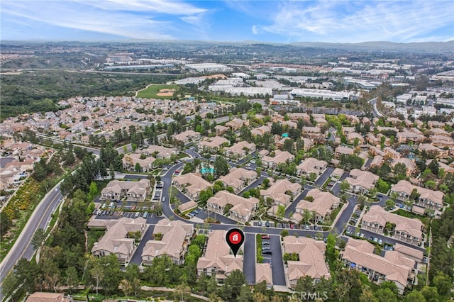 bird's eye view featuring a residential view