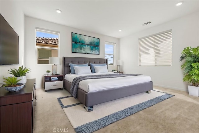 3069 Acebo Dr, Pomona, CA 91767 - bedroom with light carpet and recessed lighting