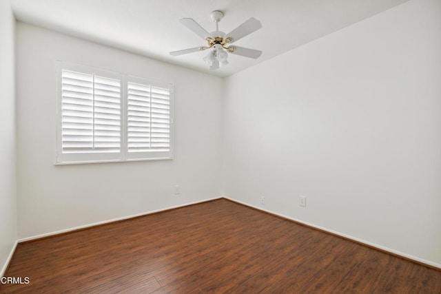 5216 Hillridge Dr, Camarillo, CA 93012 - spare room featuring wood finished floors and ceiling fan