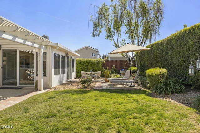 5216 Hillridge Dr, Camarillo, CA 93012 - view of yard with a patio and a pergola