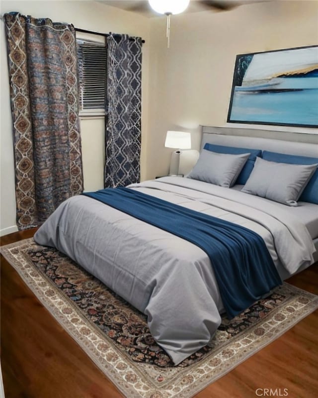 Palmdale, CA 93591 - bedroom featuring wood finished floors and ceiling fan