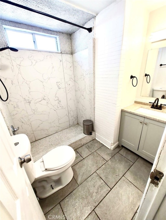 Palmdale, CA 93591 - bathroom featuring a shower stall, vanity, and tile patterned flooring
