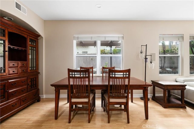 6050 Paseo Carreta, Carlsbad, CA 92009 - dining room featuring visible vents, plenty of natural light, and light wood finished floors